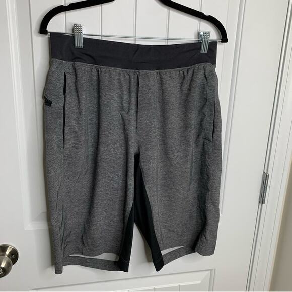Lululemon THE Shorts 11 inch unlined heathered gray size medium men's training - Picture 2 of 6